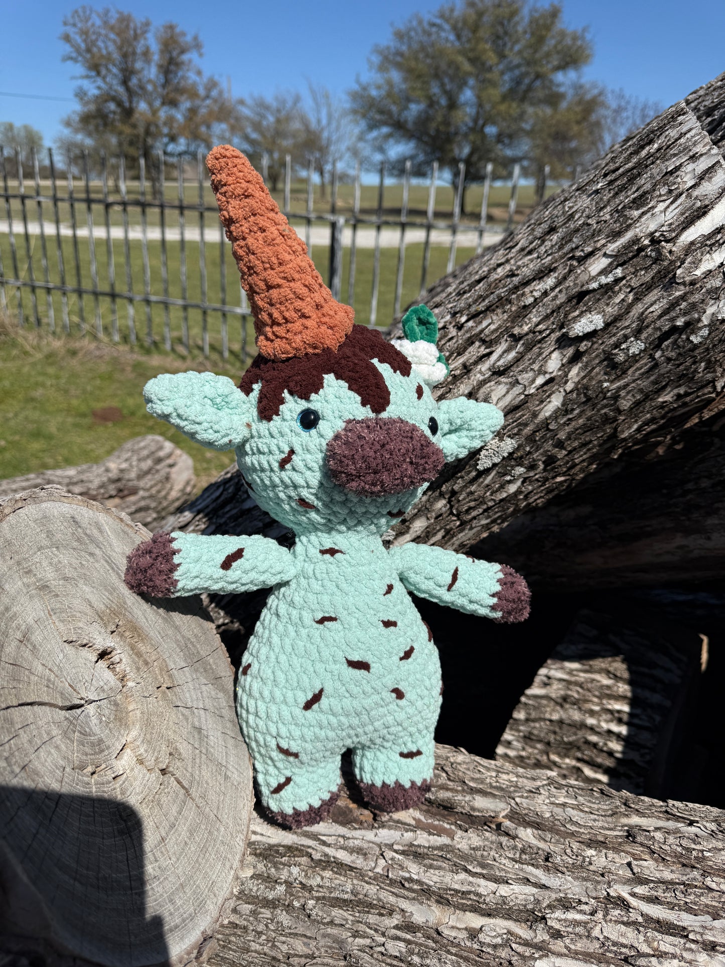 Ice Cream Cow Plushie