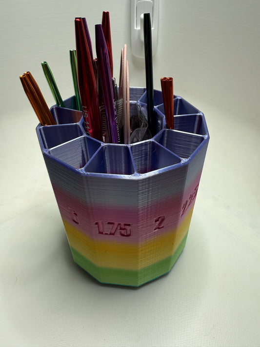 Spinning Interchangeable Knitting Needle Organizer